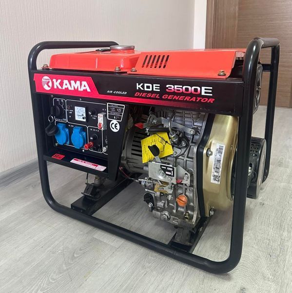 Generator pe motorină Kama 3 kW cu starter electric de &icirc;nchiriat